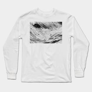 Looking down from Treble Cone Long Sleeve T-Shirt